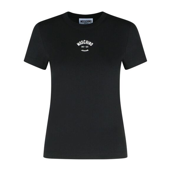Moschino Jeans Black Cotton T-Shirt Women